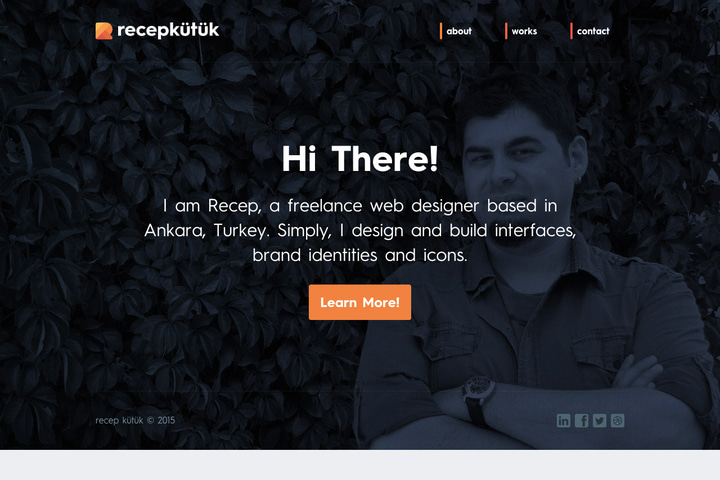 Recep Kutuk website preview